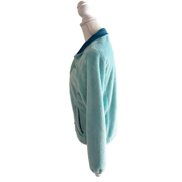 The North Face Women's Osito Fleece Full Zip Jacket Aqua Blue Size Small - Picture 3 of 15